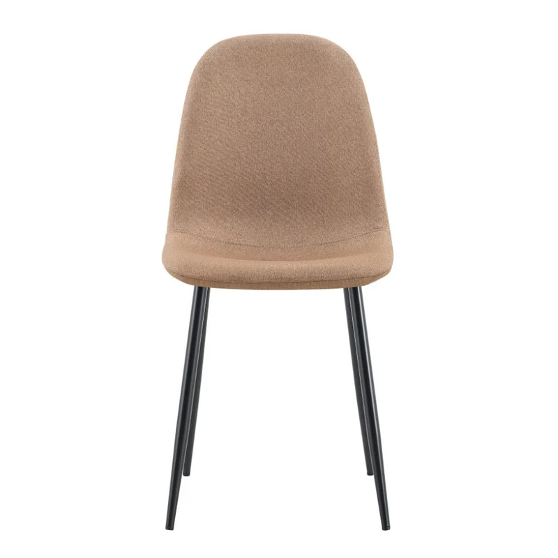 Set de 4 Sillas de Comedor Margarita, Café, con Espaldar y Diseño Moderno