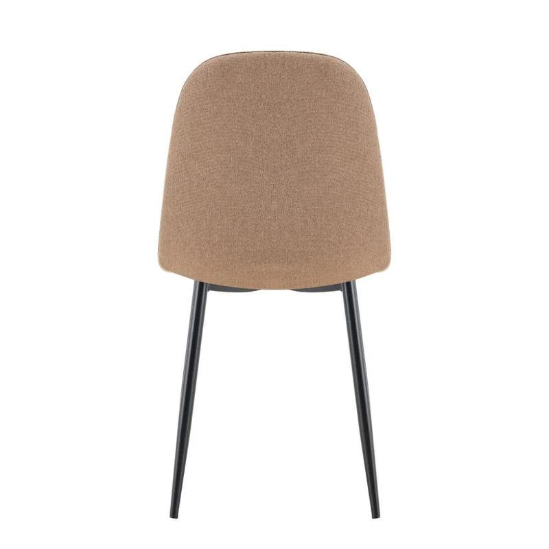 Set de 4 Sillas de Comedor Margarita, Café, con Espaldar y Diseño Moderno