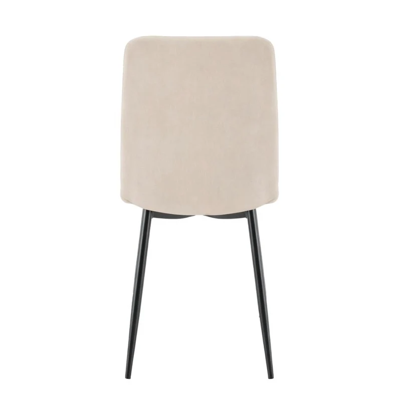 Set de 4 Sillas de Comedor Napoles, Beige, con Espaldar y Diseño Moderno