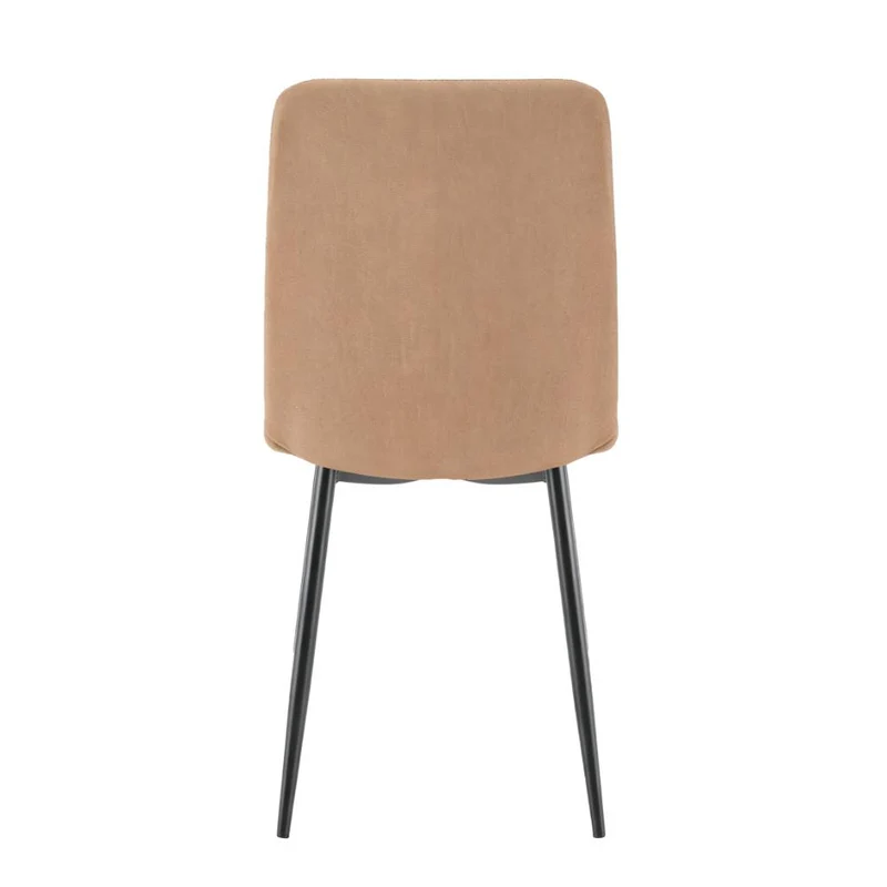 Set de 4 Sillas de Comedor Napoles, Café, con Espaldar y Diseño Moderno