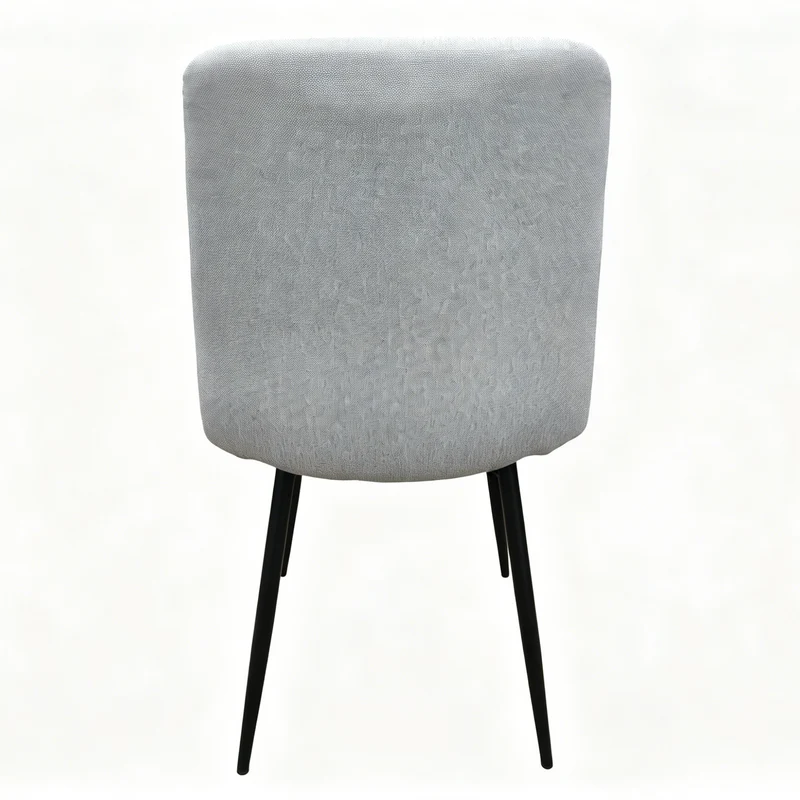 Set de 4 Sillas de Comedor Sorrento, Gris Claro, con Espaldar y Diseño Moderno