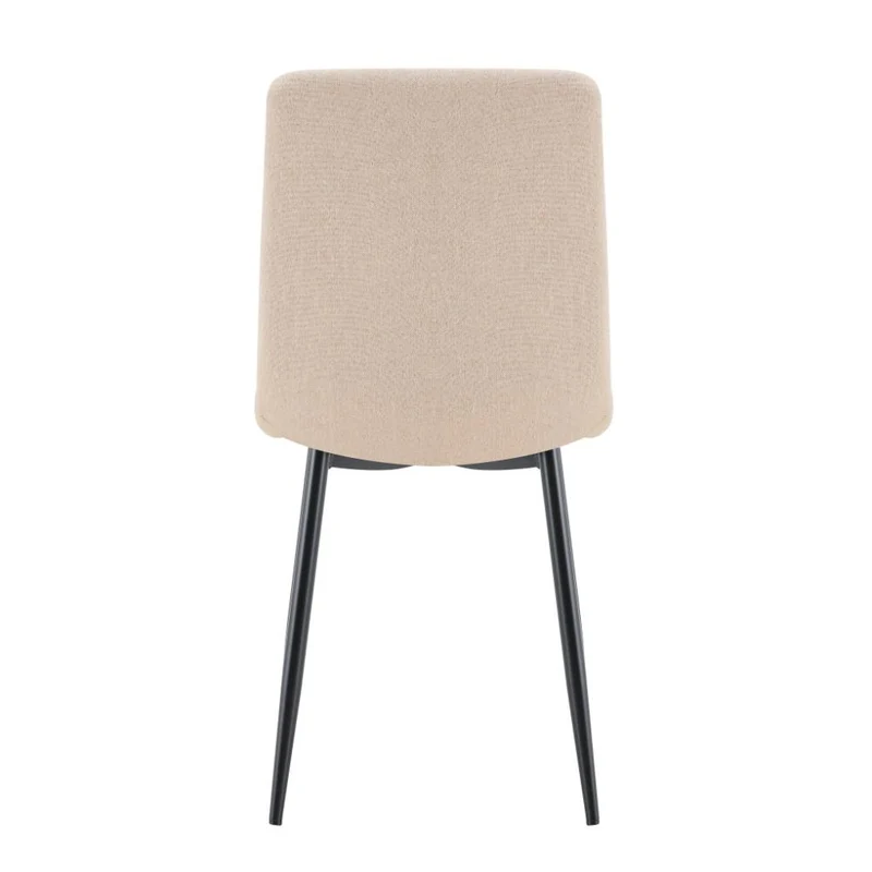 Set de 4 Sillas de Comedor Lusitano, Beige, con Espaldar y Diseño Moderno