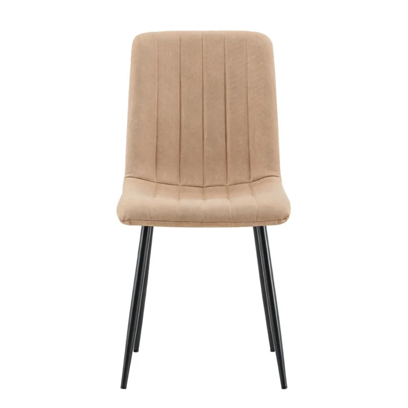 Set de 4 Sillas de Comedor Lusitano, Café, con Espaldar y Diseño Moderno