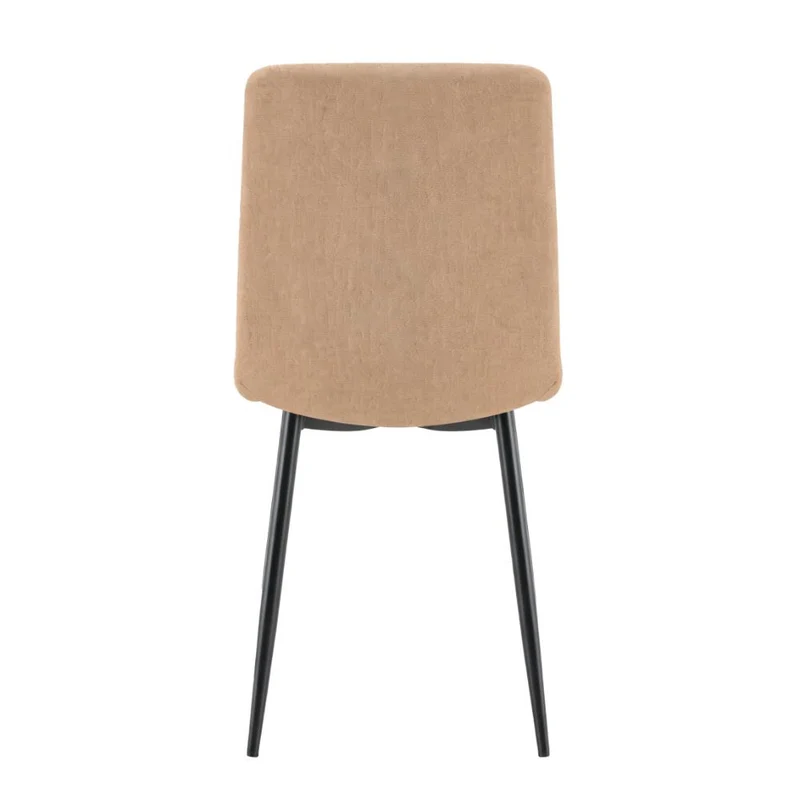 Set de 4 Sillas de Comedor Lusitano, Café, con Espaldar y Diseño Moderno