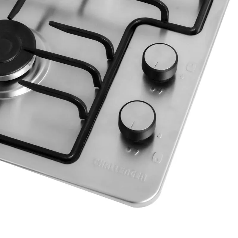 Estufa Empotrar Inox 2 Puestos 35 cm Gas Natural Challenger Sp6220