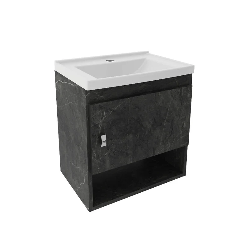 Mueble de Baño con Lavamanos Linz - Mármol grafito