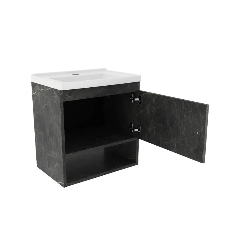 Mueble de Baño con Lavamanos Linz - Mármol grafito