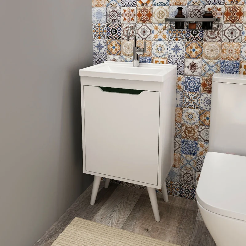 Mueble de baño con lavamanos Nexo - Blanco