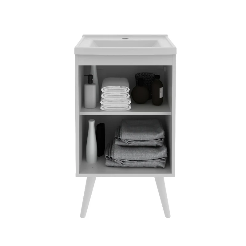 Mueble de baño con lavamanos Nexo - Blanco