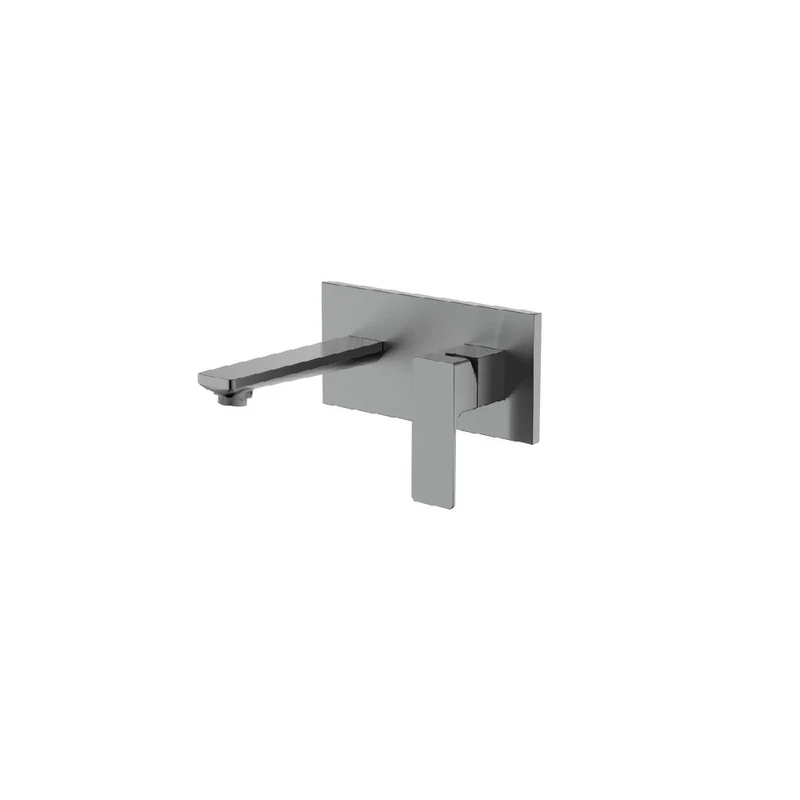 Grifería para Lavamanos Monocontrol Pared Kepler Gunmetal Corona