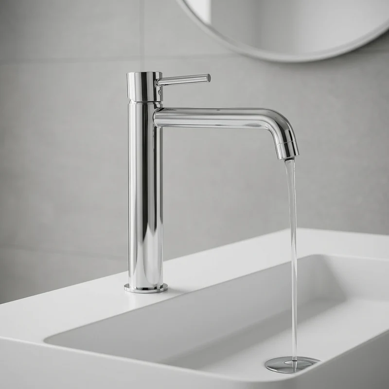 Grifo de lavabo alto Monomando Serie Monza Acabado Cromo -Imex