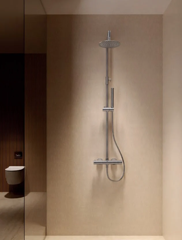 Columna de ducha Termostática Serie Monza Acabado Cromo -Imex