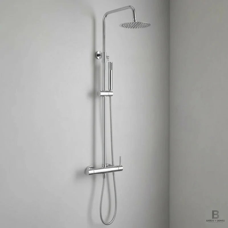 Columna de ducha Monomando Serie Monza Acabado Cromo -Imex