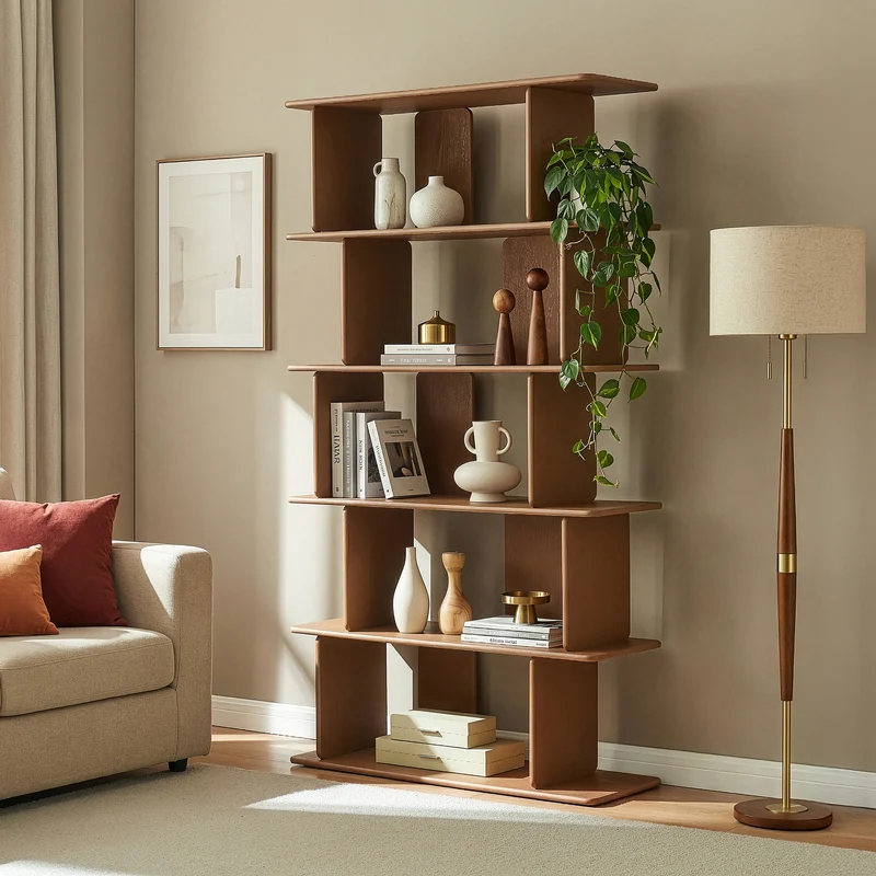 Librería Gäljami 5 compartimentos abiertos 180x100x35cm - [en.casa]