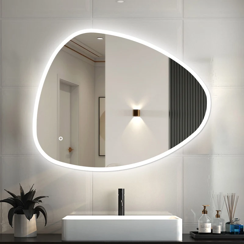 Aica Espejo de baño LED , tres colores regulable, antivaho, memoria de apagado, diseño elegante