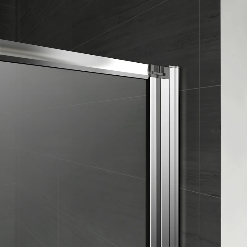 Mamparas Tina Bañera Pantalla Cristal 4mm Biombo 5 veces Plegable vidrio templado Baño Ducha 120x140cm