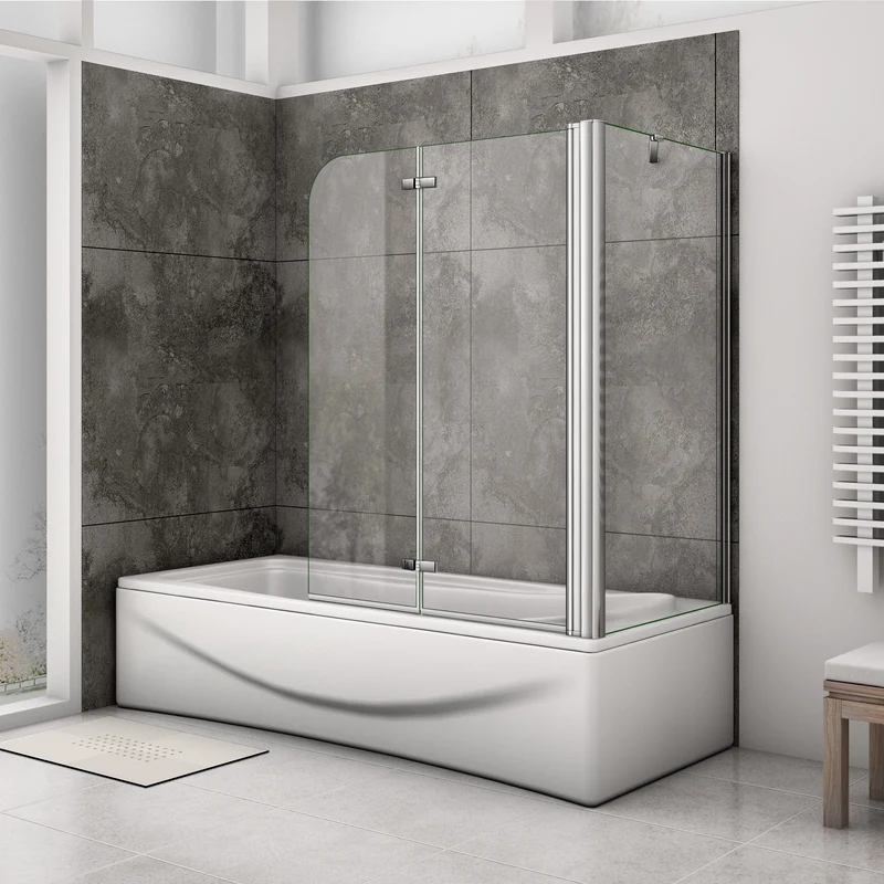 Mampara de baño con Panel pivotante de 180°, Cristal Antical de 6 mm