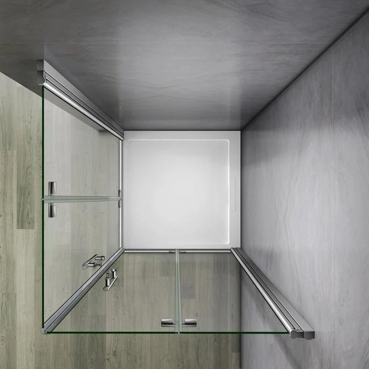 Mamparas Cabina de Ducha Puerta con Bisagra Plegable 6mm