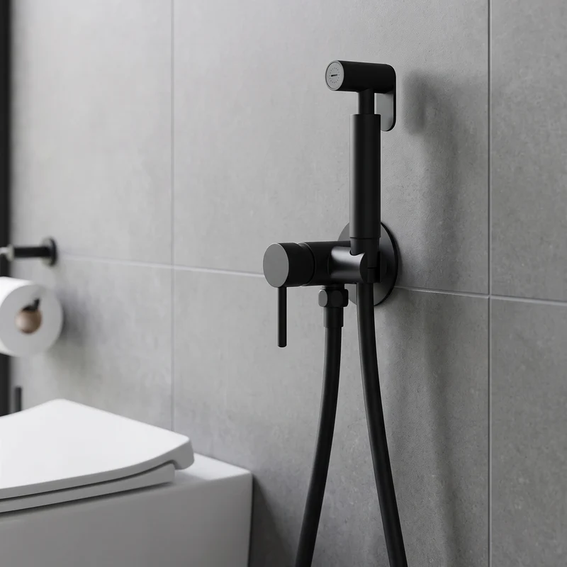 DUCHA HIGIENICA DE INODORO RONDO (pared)