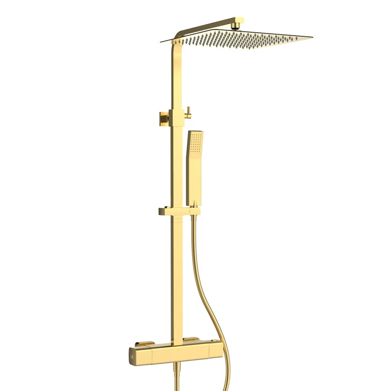 COLUMNA DUCHA TERMOSTATICA ALLURE CON TELEDUCHA MULTIFUNCION