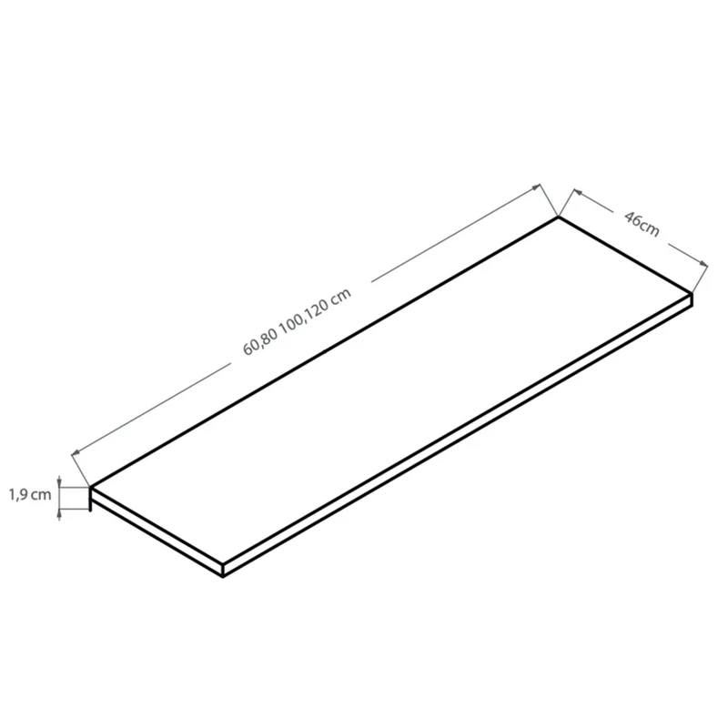 Balda y tapa para baño modelo Modular