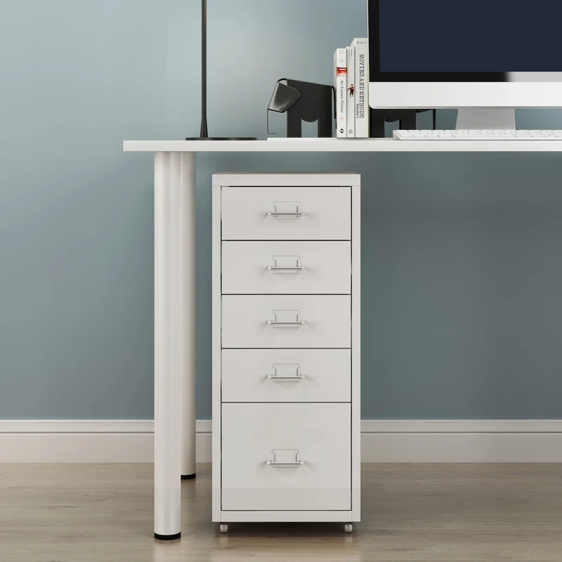 Contenedor móvil Kökar con 5 cajones 69x28x41 cm [en.casa]