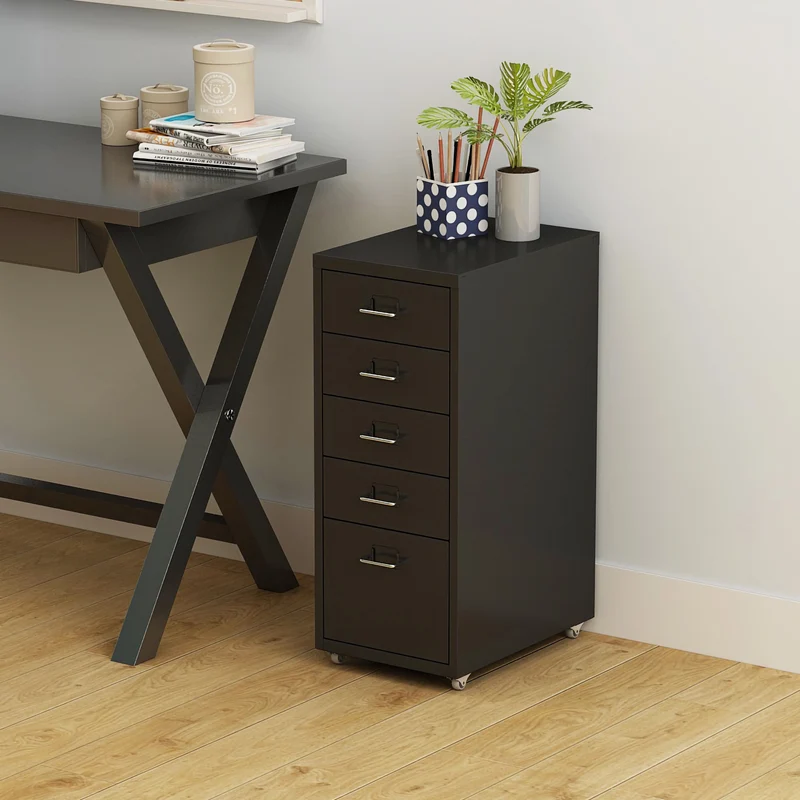 Contenedor móvil Kökar con 5 cajones 69x28x41 cm [en.casa]