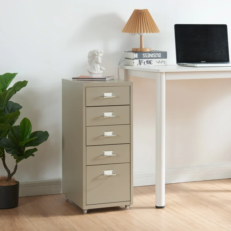Contenedor móvil Kökar con 5 cajones 69x28x41 cm [en.casa]