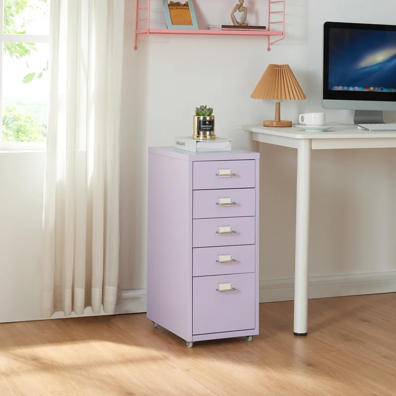 Contenedor móvil Kökar con 5 cajones 69x28x41 cm [en.casa]