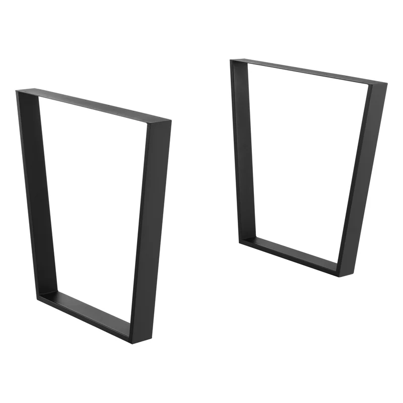 2 x Conjunto de Patas de mesa Lalling - Negro mate [en.casa]