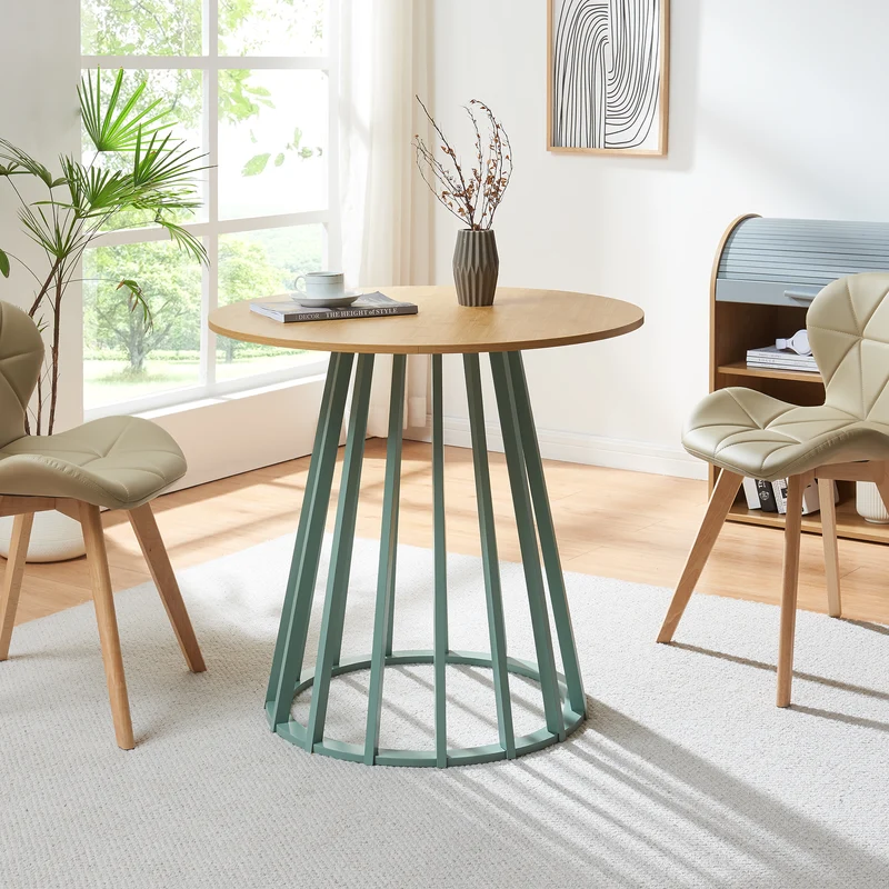 Mesa de comedor Lensuu 76x Ø80 cm [en.casa]