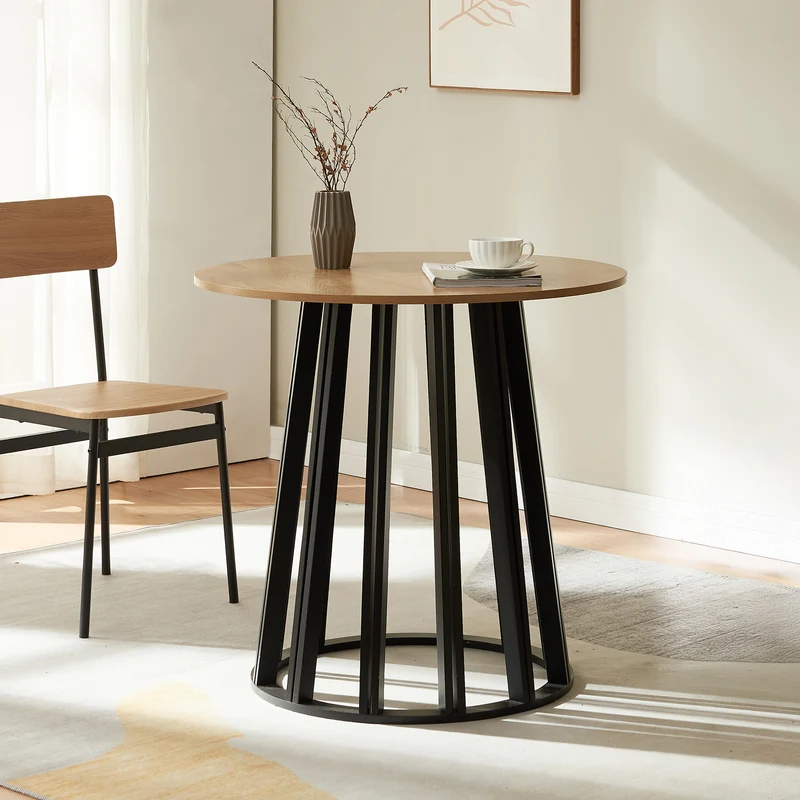 Mesa de comedor Lensuu 76x Ø80 cm [en.casa]