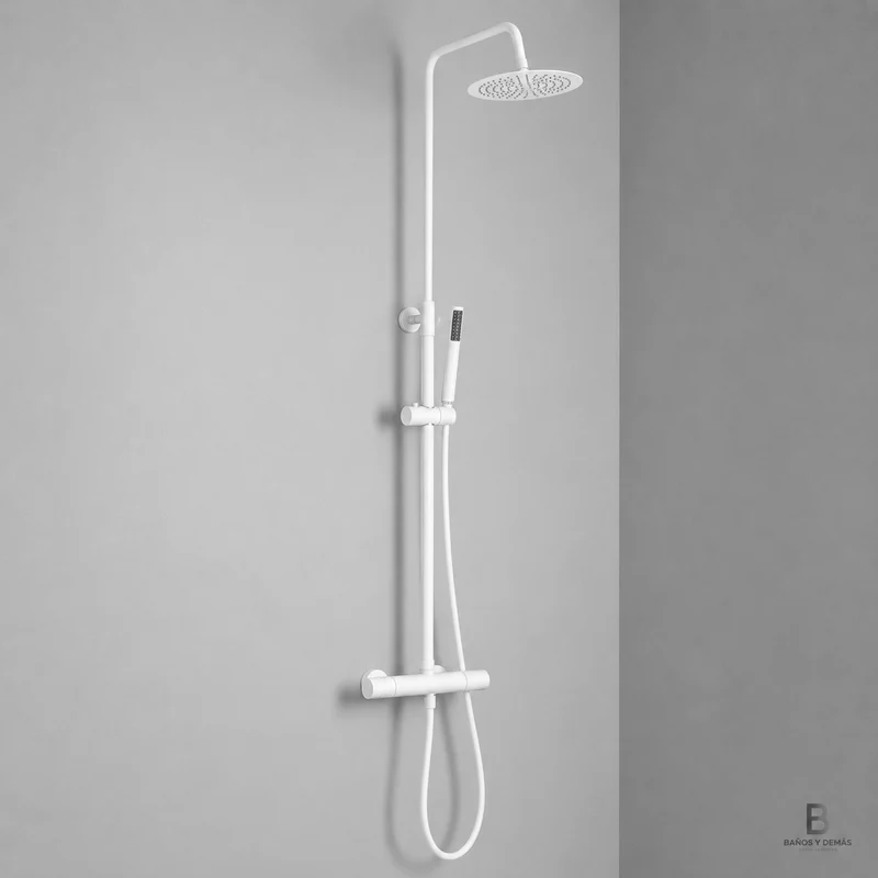 Columna de ducha Ergos Termostática Blanca