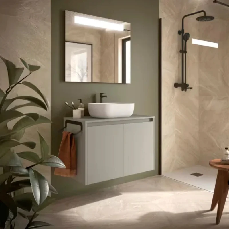 Mueble de baño con encimera y puertas Noja Salgar