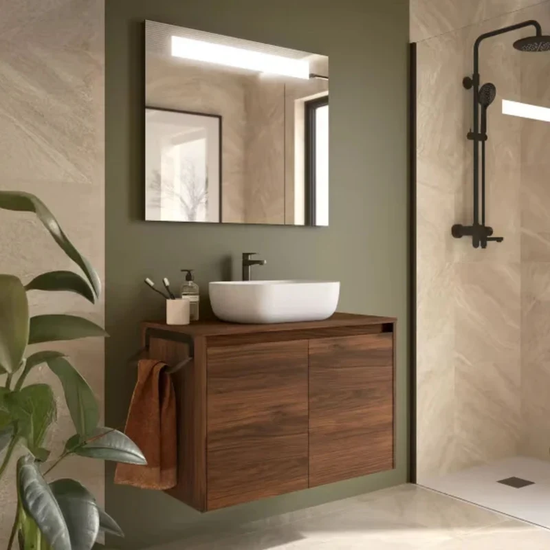 Mueble de baño con encimera y puertas Noja Salgar