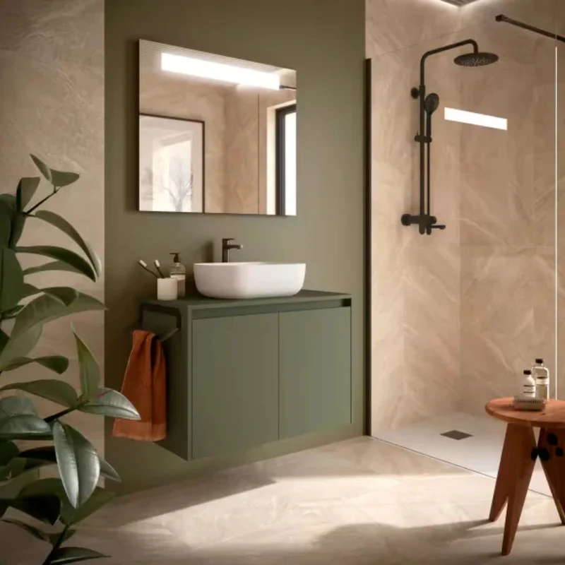 Mueble de baño con encimera y puertas Noja Salgar