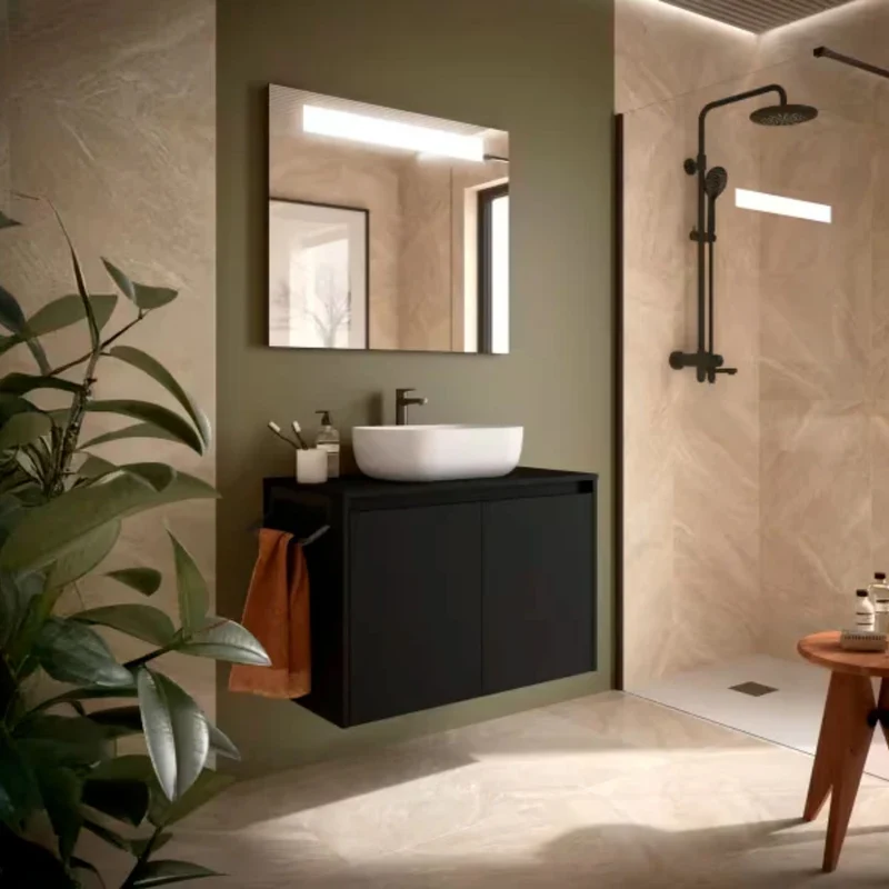 Mueble de baño con encimera y puertas Noja Salgar