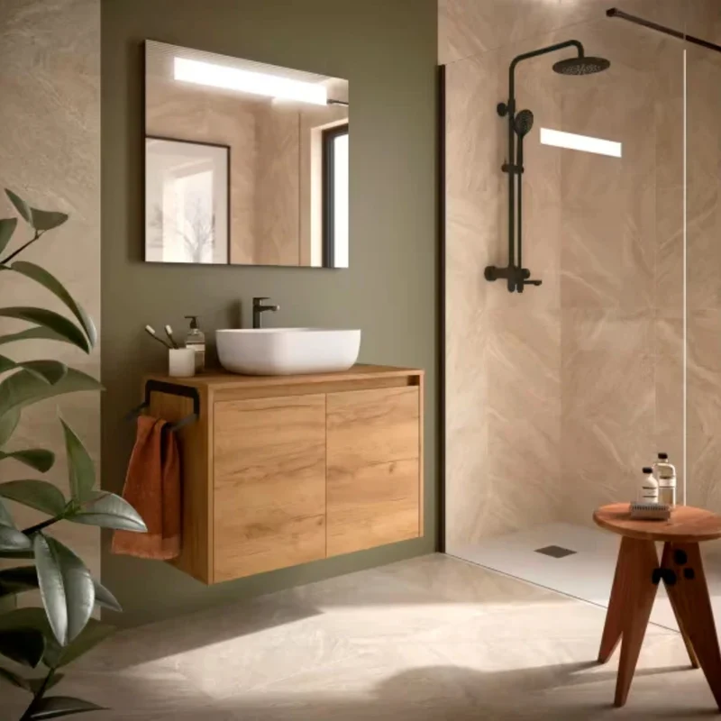 Mueble de baño con encimera y puertas Noja Salgar