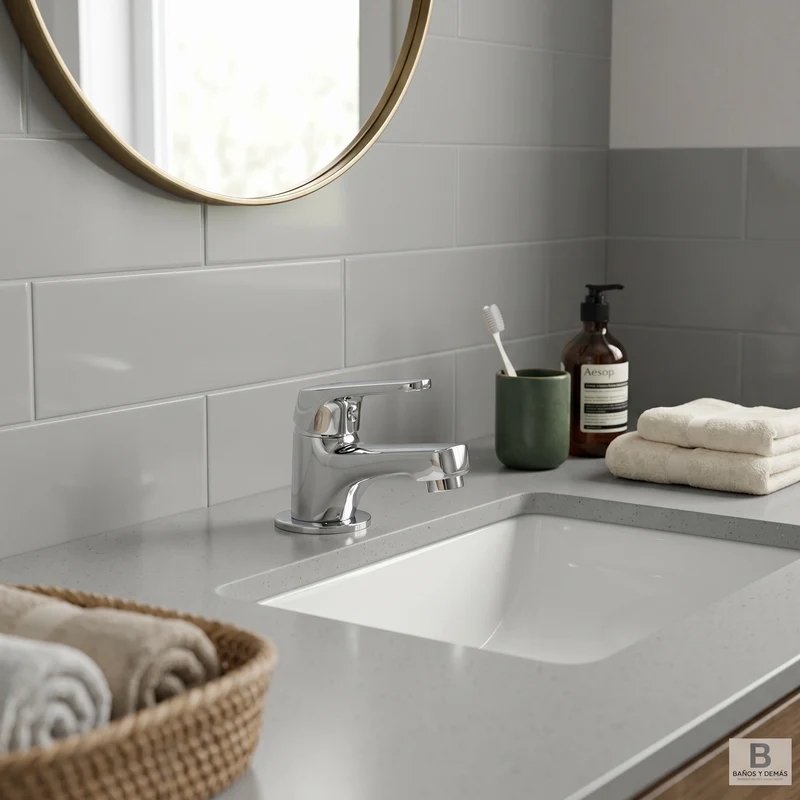 Grifo monomando de lavabo One con base