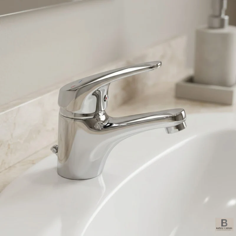 Grifo monomando de lavabo Basic con apertura en frío
