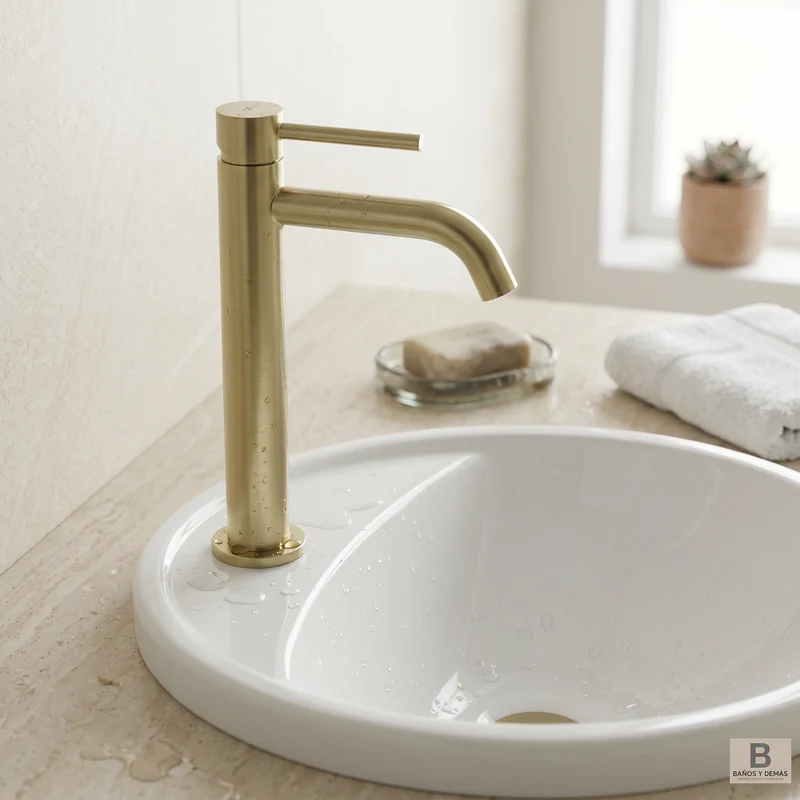 Grifo monomando de lavabo Plenum caño largo