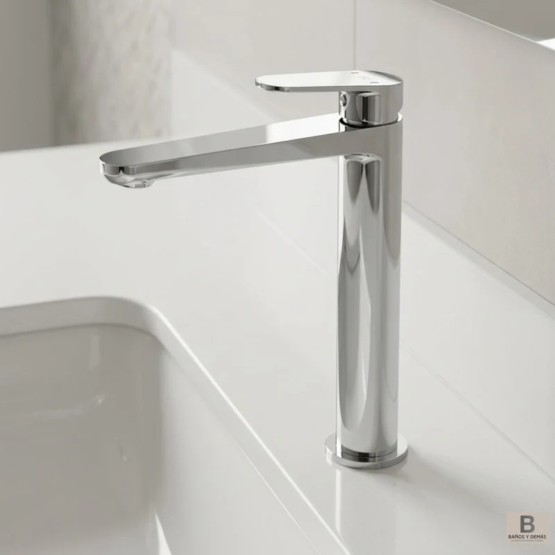 Grifo monomando de lavabo Fine caño largo