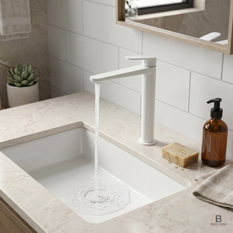 Grifo monomando de lavabo Fine caño largo
