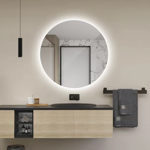 Espejo de baño circular Lisboa Ledimex