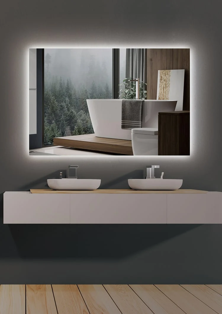 Espejo de baño rectangular Suecia Ledimex
