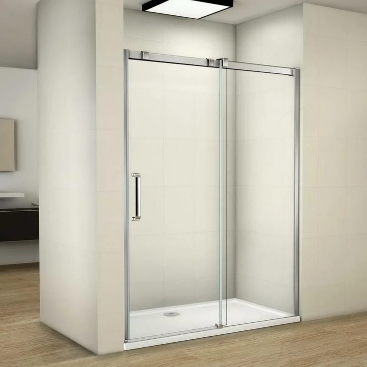 Mamparas de Ducha Puerta Corrediza cristal vidrio templado 8mm Easyclean