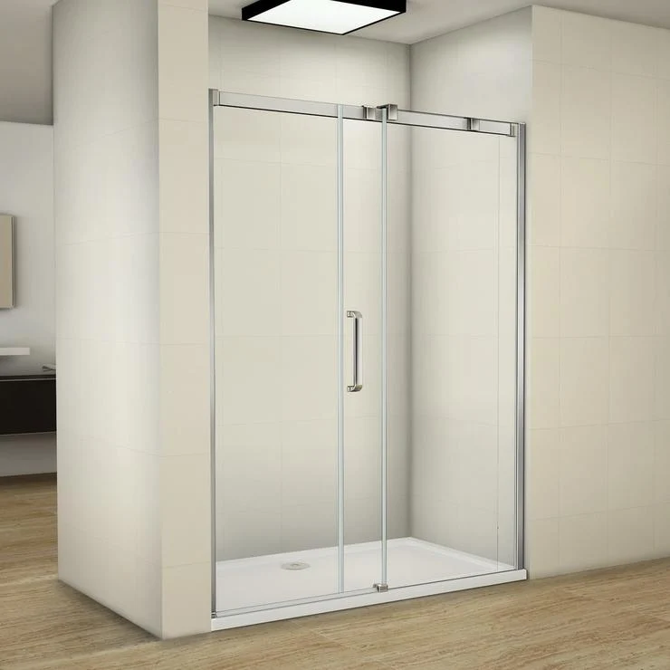 Mamparas de Ducha Puerta Corrediza cristal vidrio templado 8mm Easyclean