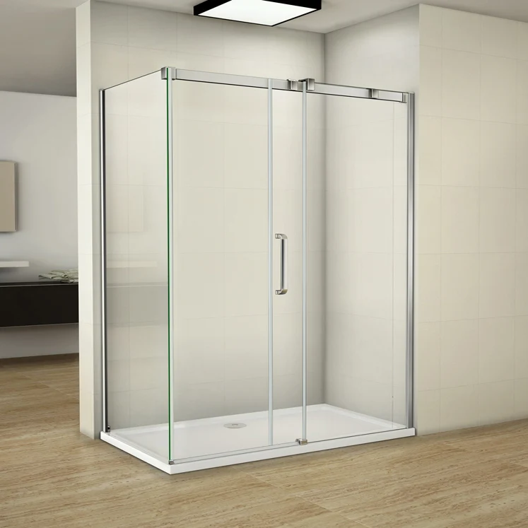 Mamparas de Ducha Puerta Corrediza cristal vidrio templado 8mm Easyclean