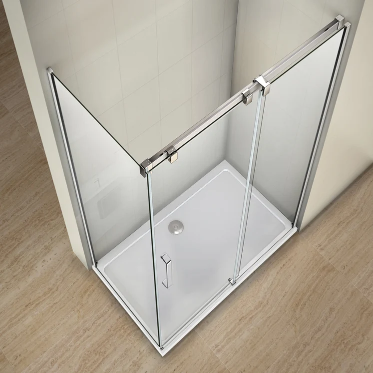 Mamparas de Ducha Puerta Corrediza cristal vidrio templado 8mm Easyclean