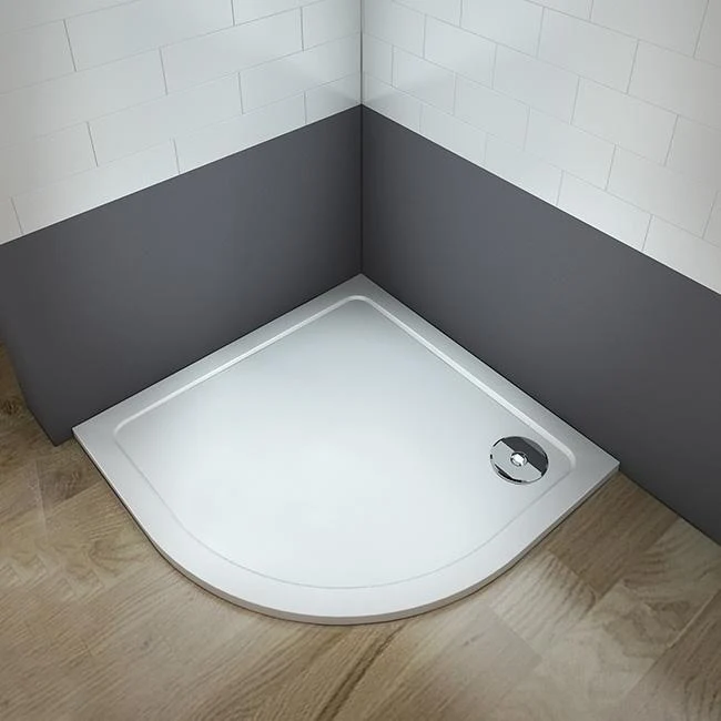 Mamparas Cabina de ducha Semicircular con Puerta Corrediza de 8 ruedas vidrio templado 5MM